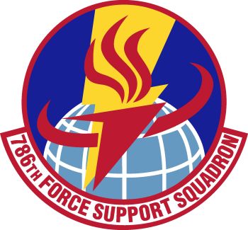Coat of arms (crest) of the 786th Force Support Squadron, US Air Force