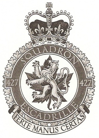 Coat of arms (crest) of No 427 Squadron, Royal Canadian Air Force