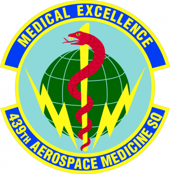 Coat of arms (crest) of the 439th Aerospace Medicine Squadron, US Air Force