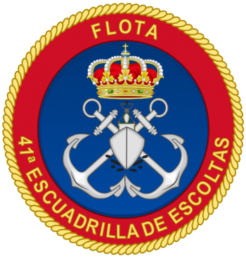 Coat of arms (crest) of the 41st Escort Squadron, Spanish Navy