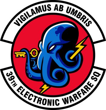 Coat of arms (crest) of the 39th Electronic Warfare Squadron, US Air Force