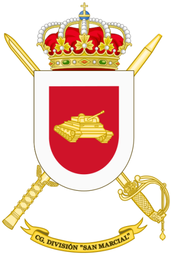 Coat of arms (crest) of the Division San Marcial Headquarters, Spanish Army