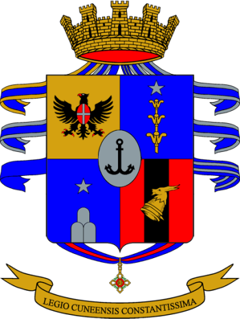 Coat of arms (crest) of the 7th Infantry Regiment Cuneo, Italian Army