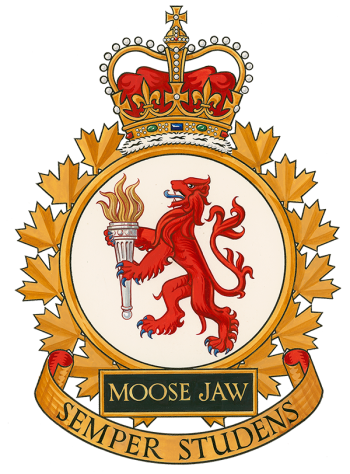 Coat of arms (crest) of the Canadian Forces Base Moose Jaw, Canada