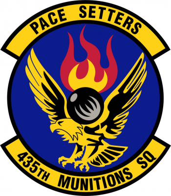 Coat of arms (crest) of the 435th Munitions Squadron, US Air Force
