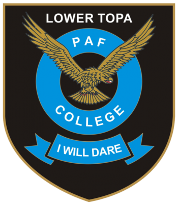 Coat of arms (crest) of the Pakistan Air Force College Lower Topa