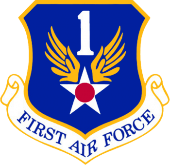 Coat of arms (crest) of the 1st Air Force, US Air Force