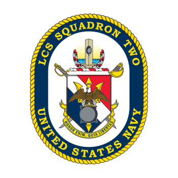 Coat of arms (crest) of the Littoral Combat Ship Squadron Two, US Navy