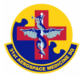 Coat of arms (crest) of the 31st Aerospace Medicine Squadron, US Air Force