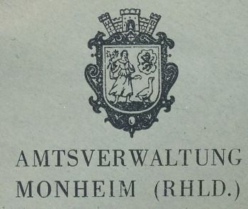 Wappen von Monheim am Rhein/Coat of arms (crest) of Monheim am Rhein
