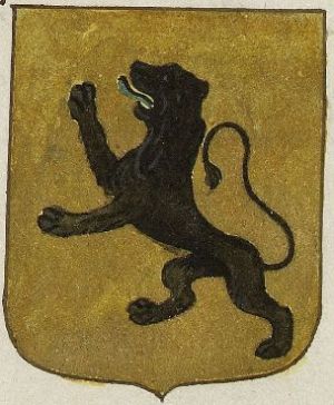 Arms (crest) of Béatrix de Hugueville