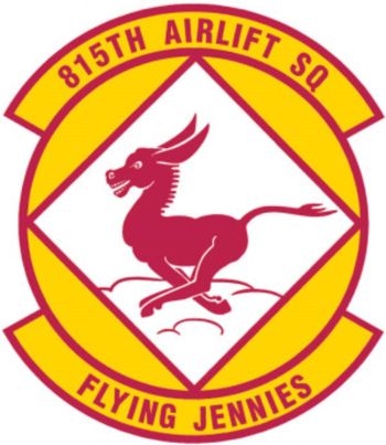 Coat of arms (crest) of the 815th Airlift Squadron, US Air Force