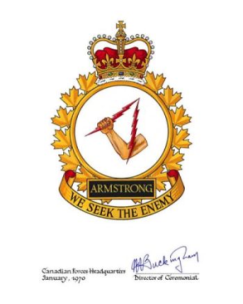 Coat of arms (crest) of the Canadian Forces Station Armstrong, Canada
