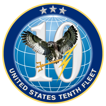 Coat of arms (crest) of the 10th Fleet, US Navy