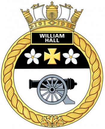 Coat of arms (crest) of the HMCS William Hall, Royal Canadian Navy