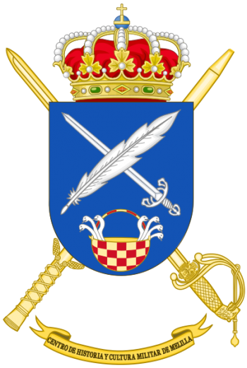 Coat of arms (crest) of the Military History and Culture Center Melilla, Spanish Army