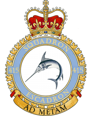 Coat of arms (crest) of No 415 Squadron, Royal Canadian Air Force
