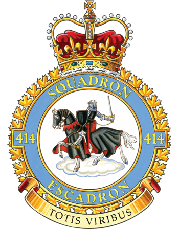 Coat of arms (crest) of No 414 Squadron, Royal Canadian Air Force