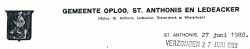 Wapen van Oploo, St. Anthonis en Ledeacker/Arms (crest) of Oploo, St. Anthonis en Ledeacker