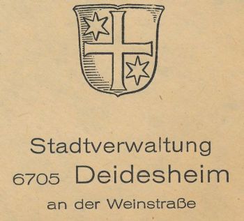 Wappen von Deidesheim/Coat of arms (crest) of Deidesheim