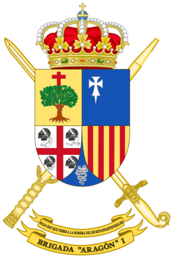 Coat of arms (crest) of the Brigade Aragón I, Spanish Army