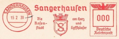 Wappen von Sangerhausen/Coat of arms (crest) of Sangerhausen