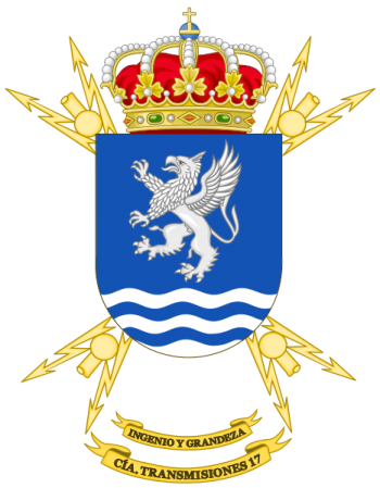 Coat of arms (crest) of the Signal Company No 17, Spanish Army