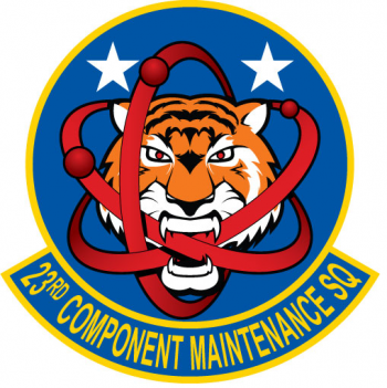 Coat of arms (crest) of the 23rd Component Maintenance Squadron, US Air Force