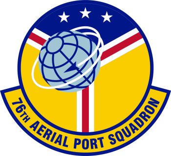 Coat of arms (crest) of the 76th Aerial Port Squadron, US Air Force