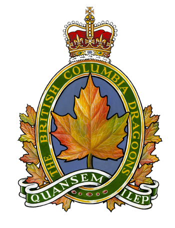 Coat of arms (crest) of the The British Columbia Dragoons, Canadian Army