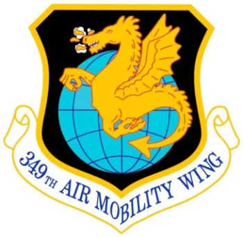 Coat of arms (crest) of the 349th Air Mobility Wing, US Air Force