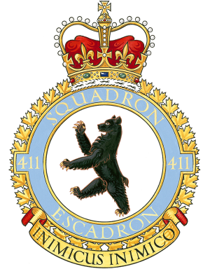 No 411 Squadron, Royal Canadian Air Force.png
