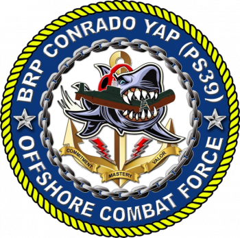 Coat of arms (crest) of the Offshore Patrol Vessel BRP Coronado Yap (PS-39), Philippine Navy
