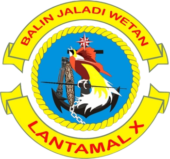 Coat of arms (crest) of the X Main Naval Base, Indonesian Navy