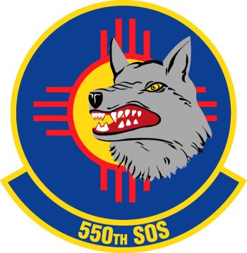 Coat of arms (crest) of the 550th Special Operations Squadron, US Air Force