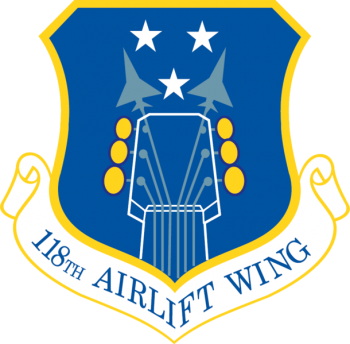 Coat of arms (crest) of the 118th Airlift Wing, Tennessee Air National Guard
