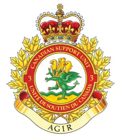 Arms of 3 Canadian Support Unit, Canada