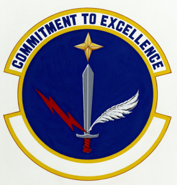Coat of arms (crest) of the 4500th Field Printing Squadron, US Air Force