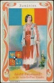 Arms, Flags and Folk Costume trade card Romania