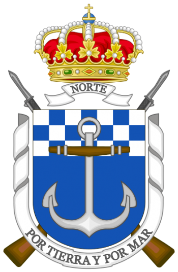 Coat of arms (crest) of the Tercio of the North, Spanish Navy