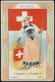 Arms, Flags and Folk Costume trade card Natrogat Schweiz