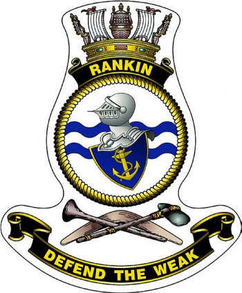 Coat of arms (crest) of the HMAS Rankin, Royal Australian Navy
