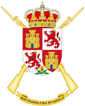 Coat of arms (crest) of the Infantry Battalion Guardia Vieja de Castilla, Spanish Army