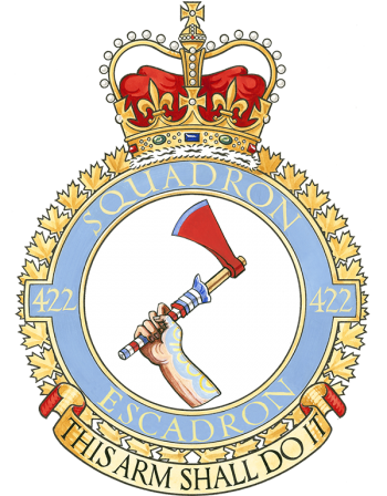 Arms of No 422 Squadron, Royal Canadian Air Force