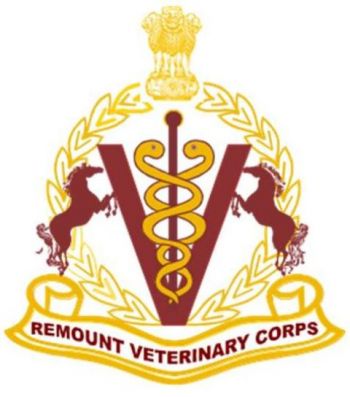 Coat of arms (crest) of the Remount Veterinary Corps, Indian Army