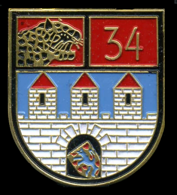 Coat of arms (crest) of Armoured Battalion 34, German Army