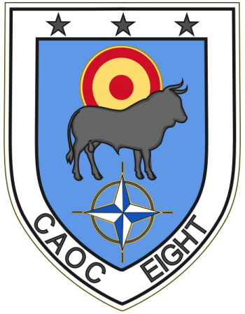 Coat of arms (crest) of the Combined Air Operations Centre Eight, NATO