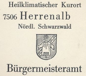 Wappen von Bad Herrenalb/Coat of arms (crest) of Bad Herrenalb