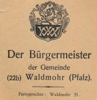 Wappen von Waldmohr/Arms (crest) of Waldmohr