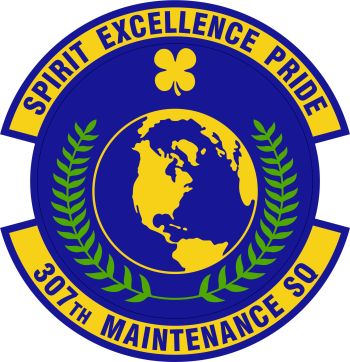 Coat of arms (crest) of 307th Maintenance Squadron, US Air Force